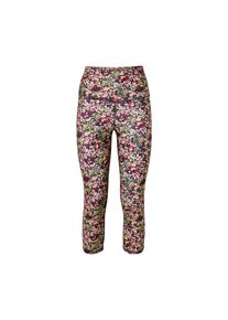 Tchibo - 3/4 sportovn&iacute; leg&iacute;ny &raquo;ActivePower&laquo; - pro ženy - vel. XXL 52/54 - barva: modr&aacute;/květovan&yacute;