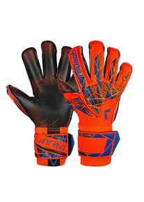 Reusch Ženy Sportovn&iacute; rukavice 'Attrakt Gold X Evolution GluePrint' oranžov&aacute; / čern&aacute; L
