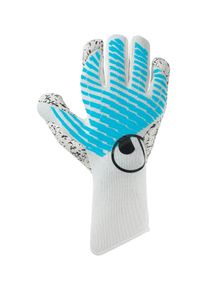 Uhlsport Ženy Sportovn&iacute; rukavice 'FM Cybertec Supergrip+ HN' azurov&aacute; / čern&aacute; / b&iacute;l&aacute; 4XL