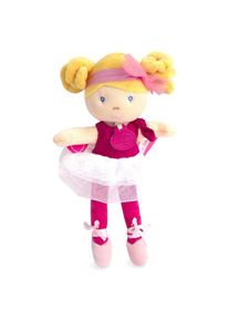 Doudou Jolijou Panenka mini baletka "Les Tutus" 23 cm tmavě růžov&eacute; &scaron;aty