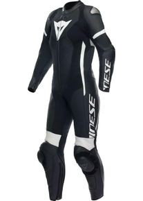 Dainese Grobnik S26, leather suit 1pcs. perforated women , color: Black/Black/White , size: 40