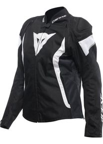 Dainese Avro 5 S26, textile jacket women , color: Black/White , size: 48