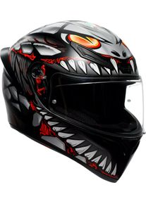 AGV K1 S Lyzard S26, full face helmet , color: Matt Black/Grey/Red , size: XL
