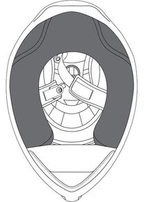 AGV K1/K1 S, cheek pads , color: Black , size: M