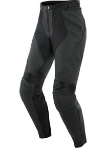 Dainese Pony 3 S26, leather pants women , color: Matt-Black , size: 40