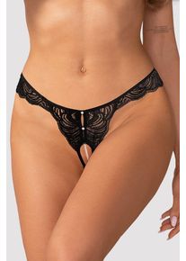 Obsessive Čern&aacute; crotchless tanga Trinise