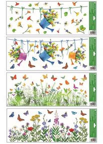 Anděl Okenn&iacute; f&oacute;lie - pruh - Květy - 60 x 22,5 cm - 6786