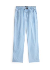Polo Ralph Lauren Muži Pyžamov&eacute; kalhoty světlemodr&aacute; / b&iacute;l&aacute; S