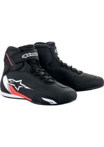 Alpinestars Sektor, shoes , color: Black/White/Neon-Red , size: 12 US
