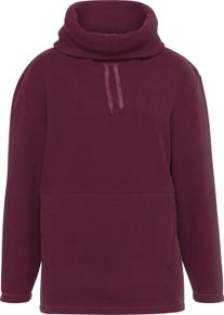 Damske Fleecov&eacute; tričko se &scaron;irok&yacute;m rol&aacute;kov&yacute;m l&iacute;mcem burgundsk&aacute; ,velikost 42