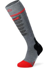 Lenz Heat Sock 5.1 Toe-Cap Slim, socks heatable , color: Grey/Red , size: 45 EU - 47 EU