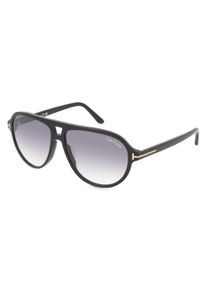 Tom Ford FT0932 JEFFREY | p&aacute;nsk&eacute; slunečn&iacute; br&yacute;le | Pilot | Obruba: Acet&aacute;t Čern&aacute; | Barva čoček: &Scaron;ed&aacute; S Přechodem
