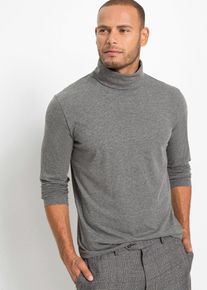 Tričko s rol&aacute;kov&yacute;m l&iacute;mcem dlouh&yacute; ruk&aacute;v z čist&eacute; bavlny (2 ks v balen&iacute;) | Modr&aacute; | Vel. 68/70 (4XL) | 100% bavlna| bonprix