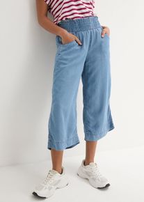 Kalhoty Culotte z lyocellu | Modr&aacute; | Vel. 46 | bonprix