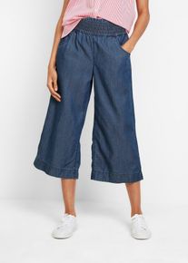 Kalhoty Culotte z lyocellu | Modr&aacute; | Vel. 48 | bonprix