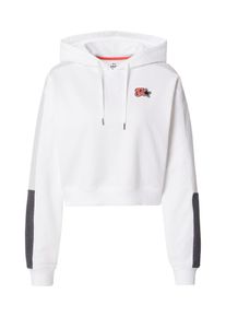 Under Armour Ženy Sportovn&iacute; mikina 'Terry' antracitov&aacute; / světle &scaron;ed&aacute; / b&iacute;l&aacute; XS