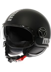 Momo Design Momodesign FGTR Evo Mono S26, open face helmet , color: Matt Black/Silver , size: S