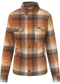 Rokker Houston, shirt/textile jacket women , color: Beige/Brown/Black , size: XL