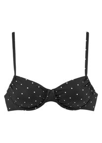 Lascana Ženy Horn&iacute; d&iacute;l plavek čern&aacute; 38