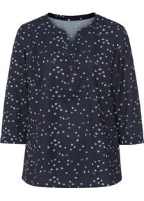 Damske Navl&eacute;kac&iacute; halenka s 3/4 ruk&aacute;vy n&aacute;mořnick&aacute;-ecru-potisk ,velikost 50