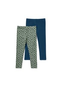 Tchibo - Dětsk&eacute; leg&iacute;ny - pro miminko - vel. 98/104 - barva: modr&aacute;/s potiskem