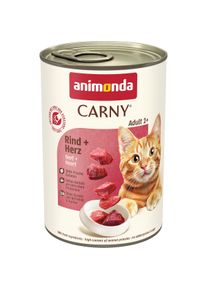 animonda Carny Adult s hověz&iacute;m masem a srdcem 6x400g
