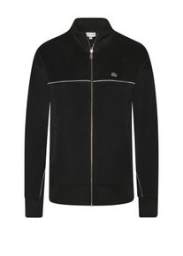 Velk&eacute; Velikosti - Lacoste - Mikina na zip s malou n&aacute;&scaron;ivkou krokod&yacute;la - 5XL - Čern&aacute;