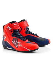 Alpinestars MM93 Faster 4, shoes , color: Neon-Red/Dark Blue , size: 10 US