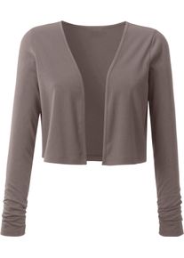 Damske Halenka s řasen&iacute;m tmav&aacute; taupe ,velikost 54