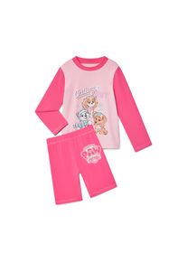 Tchibo - Dětsk&aacute; souprava s UV ochrann&yacute;m faktorem 50+ - d&aacute;msk&eacute; - vel. 110/116 - barva: b&iacute;l&aacute;/s potiskem