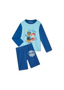 Tchibo - Dětsk&aacute; souprava s UV ochrann&yacute;m faktorem 50+ - pro miminko - vel. 98/104 - barva: modr&aacute;/s potiskem