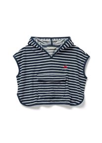 Tchibo - Frot&eacute; pončo - pro d&iacute;vky - vel. 110/116 - barva: modr&aacute;