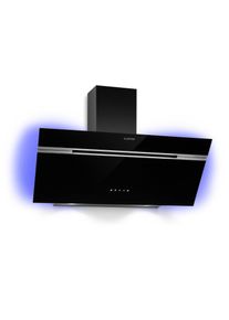 Klarstein Alina, digestoř, 90 cm, n&aacute;stěnn&aacute;, 600m&sup3;/h, LED displej, LED, čern&aacute;