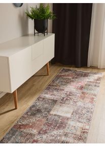 benuta Basic George V&iacute;cebarevn&aacute;/Hněd&aacute; 80x240 cm Vintage,Patchwork