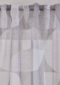 Z&aacute;clona s recyklovan&yacute;m polyesterem s potiskem (1 ks v balen&iacute;) | B&iacute;l&aacute; | Vel. 145x135 cm | bonprix