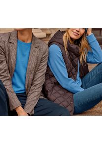 Tchibo - Svetr z jemn&eacute;ho &uacute;pletu merino - pro ženy - vel. XL 48/50 - barva: modr&aacute;