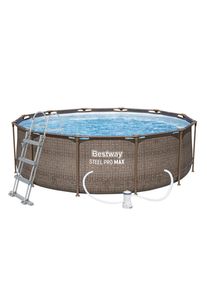Bestway Baz&eacute;n Steel Pro Max Rattan 3,66 x 1 m - 56709