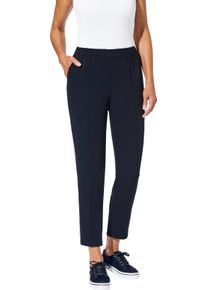 Damske Navl&eacute;kac&iacute; kalhoty s galonov&yacute;mi pr&yacute;mky n&aacute;mořnick&aacute; modr&aacute; ,velikost 25