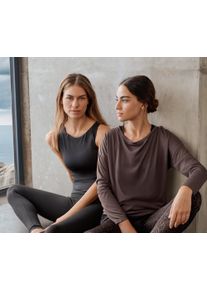 Tchibo - Sportovn&iacute; top s integrovanou podprsenkou - pro ženy - vel. L 44/46 - barva: čern&aacute;