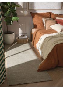 benuta pure Vlněn&yacute; běhoun Vera Světle &scaron;ed&aacute; 70x200 cm0000 Světle &scaron;ed&aacute; Jednobarevn&yacute;