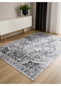 benuta Basic Prateln&yacute; koberec George Antracit 120x170 cm0000 Antracit Vintage