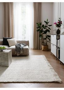 benuta pure Vlněn&yacute; koberec Velma Slonov&aacute; kost/Zelen&aacute; 120x170 cm0000 Slonov&aacute; kost/Zelen&aacute; Geometrick&yacute;,Ornament