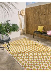 benuta POP Vnitřn&iacute; a venkovn&iacute; koberec Jovis Oranžov&aacute; 160x235 cm Oranžov&aacute; Geometrick&yacute;