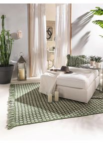 benuta pure Koberec z recyklovan&eacute;ho materi&aacute;lu Morty Zelen&aacute; 160x230 cm Zelen&aacute; Geometrick&yacute;