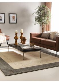 benuta nest Vlněn&yacute; koberec Jamal B&eacute;žov&aacute;/&Scaron;ed&aacute; 120x170 cm0000 B&eacute;žov&aacute;/&Scaron;ed&aacute; Okraj