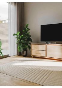 benuta Basic Koberec Leo Kr&eacute;mov&aacute; 140x200 cm Kr&eacute;mov&aacute; Geometrick&yacute;,Duha,Jednobarevn&yacute;