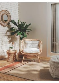 benuta nest Vnitřn&iacute; a venkovn&iacute; koberec Nandi Terakota 160x230 cm Terakota Proužky,Struktur&aacute;ln&iacute; mix