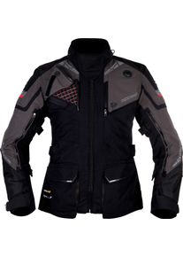 Modeka Panamericana II, textile jacket waterproof women , color: Black/Dark Grey , size: 44