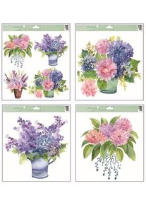 Anděl Okenn&iacute; f&oacute;lie - Květiny - 30 x 33,5 cm - 6788