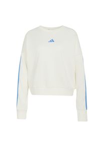 adidas Sportswear Ženy Sportovn&iacute; mikina 'Essentials' azurov&aacute; / offwhite XS